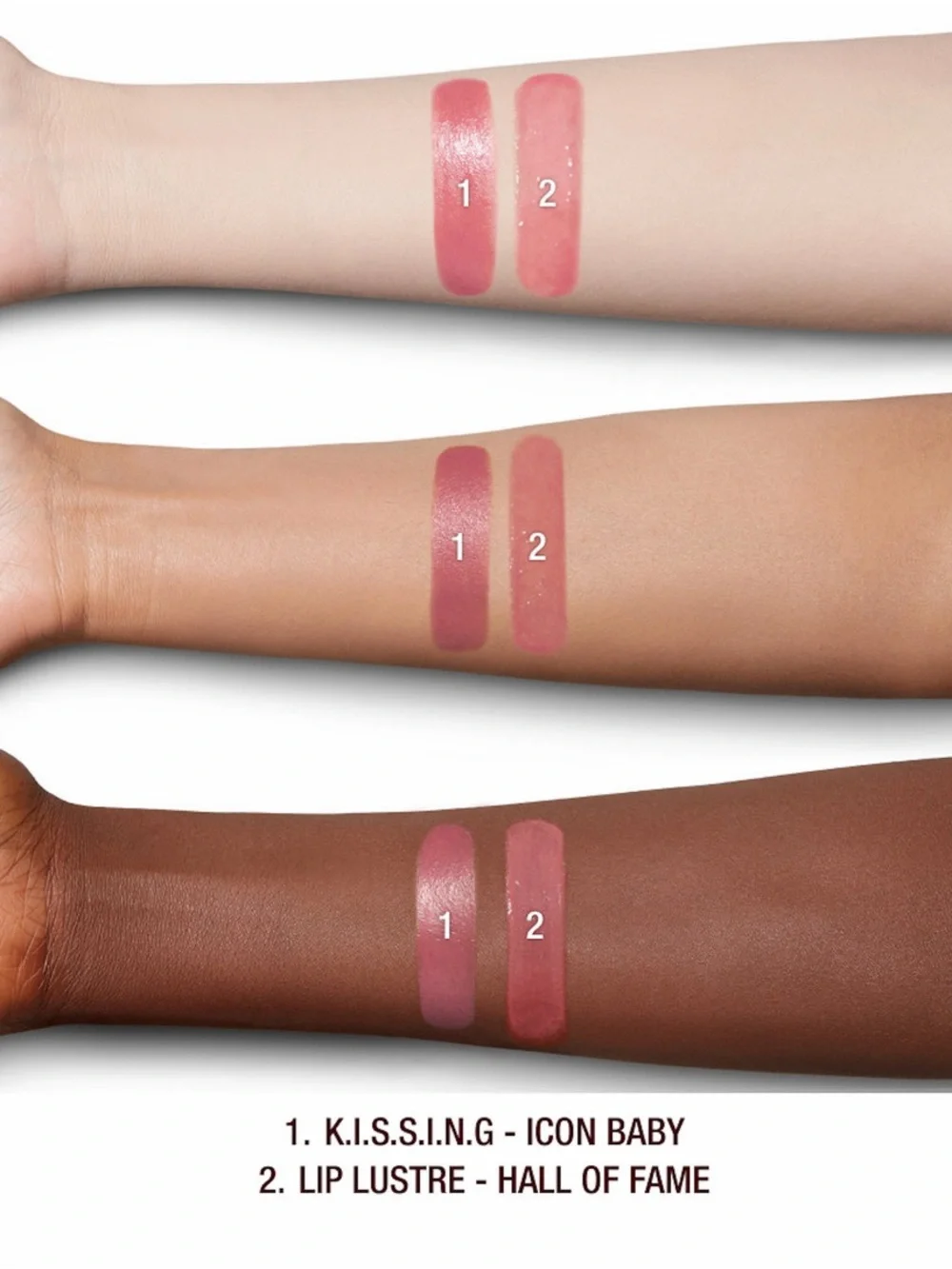 Charlotte Tilbury Icon Baby Pink Lipstick Mini+Pink Gloss Full Size Duo NIB!